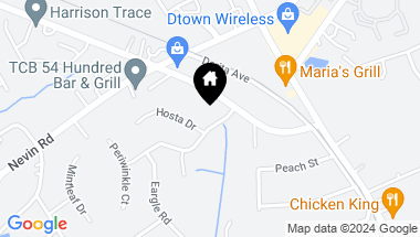 Map of 2816 Hosta Drive, Charlotte NC, 28269