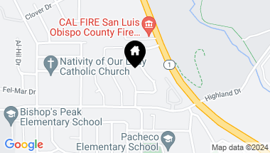 Map of 567 Cuesta Drive, San Luis Obispo CA, 93405