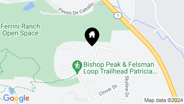 Map of 951 Pasatiempo Drive, San Luis Obispo CA, 93405