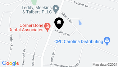 Map of 1119 Hardin Drive, Shelby NC, 28150