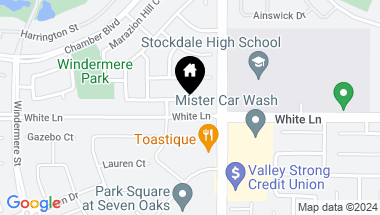 Map of 11401 Westerham Court, Bakersfield CA, 93311