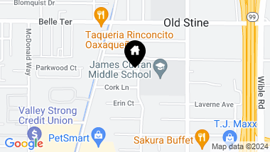 Map of 3901 Reno Avenue, Bakersfield CA, 93309