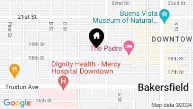Map of 1920 18th Street, Bakersfield CA, 93301