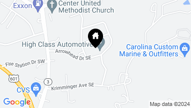 Map of 1049 Arrowhead Drive SE, Concord NC, 28025
