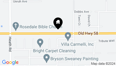 Map of 15000 Rosedale Highway, Bakersfield CA, 93314