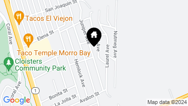 Map of 2520 Juniper Avenue, Morro Bay CA, 93442