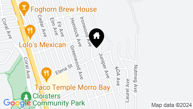 Map of 655 Elena Street, Morro Bay CA, 93442