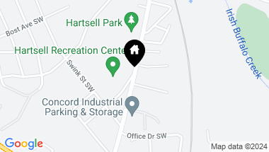 Map of 164 Hartsell School Road, Concord NC, 28027