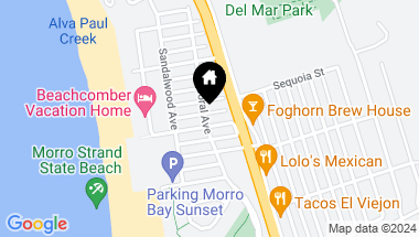 Map of 210 Andros Street, Morro Bay CA, 93442