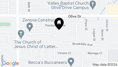 Map of 5910 Westlake Drive, Bakersfield CA, 93308