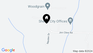 Map of 213 Jim Cline Road, Lawndale NC, 28090