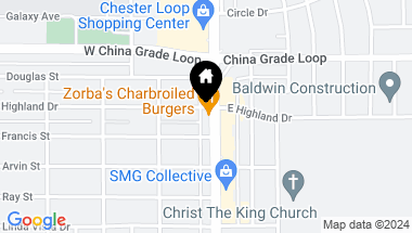 Map of 2019 N Chester Avenue, Bakersfield CA, 93308
