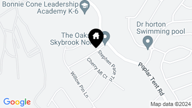 Map of 2103 Skybrook Oaks Drive, Huntersville NC, 28078