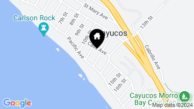 Map of 33 12th Street, Cayucos CA, 93430