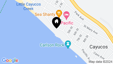 Map of 302 Pacific Avenue, Cayucos CA, 93430