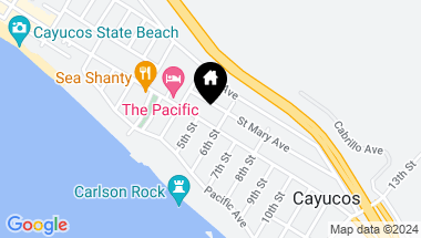 Map of 537 S. Ocean Avenue, Cayucos CA, 93430
