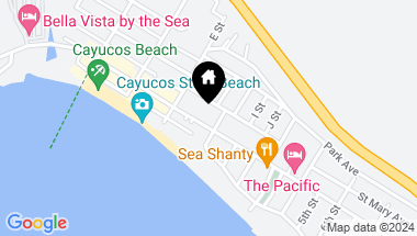 Map of 39 S Ocean Avenue, Cayucos CA, 93430