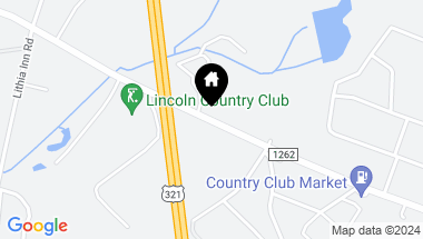Map of 2143 Country Club Road, Lincolnton NC, 28092