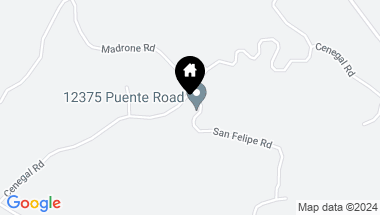Map of 12375 Puente Road, Atascadero CA, 93422