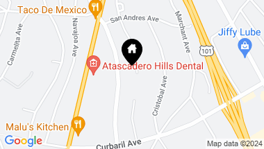 Map of 7400 Tecorida Avenue, Atascadero CA, 93422