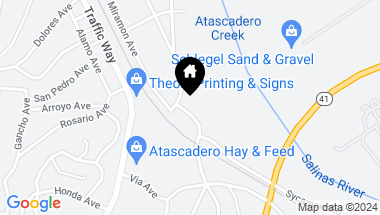 Map of 5105 Sycamore Road, Atascadero CA, 93422