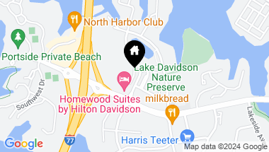 Map of 223 Harbour Place Drive, Davidson NC, 28036