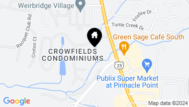 Map of 206 Crowfields Drive, Asheville NC, 28803
