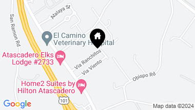Map of 5425 Via Ranchitos, Atascadero CA, 93422