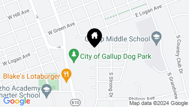 Map of 804 S Puerco Drive, Gallup NM, 87301