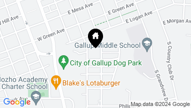 Map of 207 Pine Street, Gallup NM, 87301