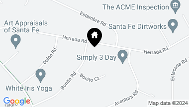 Map of 23 Bonito Road, Santa Fe NM, 87508