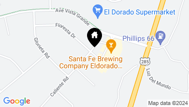 Map of 5 Caliente Road 1, Santa Fe NM, 87508