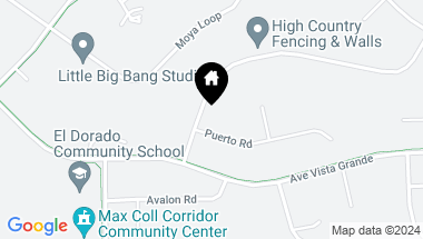 Map of 21 Puerto Road, Santa Fe NM, 87508
