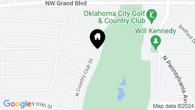 Map of 7414 N Country Club Drive, Oklahoma City OK, 73116