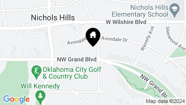Map of 6901 NW Grand Boulevard, Nichols Hills OK, 73116
