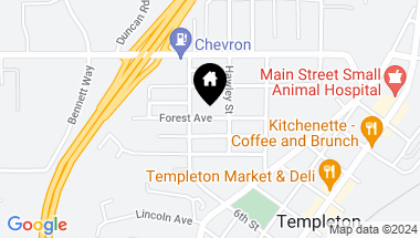 Map of 0 Forest Avenue, Templeton CA, 93465