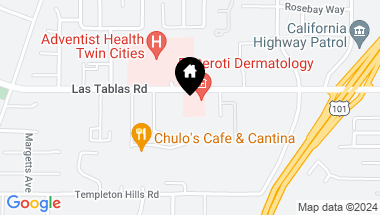 Map of 1111 Las Tablas Road N, Templeton CA, 93465