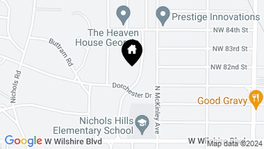 Map of 8229 Glenwood Avenue, Oklahoma City OK, 73114