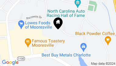 Map of 218 & 222 Raceway Drive, Mooresville NC, 28117