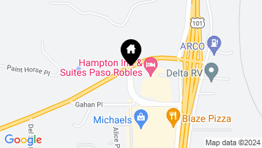 Map of 0 Theatre Drive, Paso Robles CA, 93446