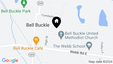 Map of 201 Maple St, Bell Buckle TN, 37020