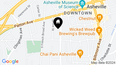 Map of 45 Asheland Avenue Unit: 601, Asheville NC, 28801