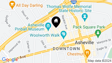 Map of 60 Haywood Street Unit: 4B, Asheville NC, 28801