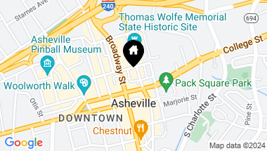 Map of 17 N Market Street Unit: 301, Asheville NC, 28801