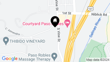 Map of 185 S Vine Street, Paso Robles CA, 93446
