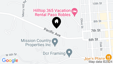 Map of 273 Pacific Avenue, Paso Robles CA, 93446