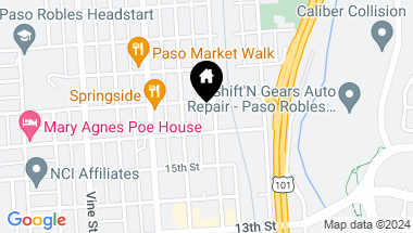 Map of 1627 Pine Street, Paso Robles CA, 93446