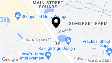 Map of 104 Teal Lake Drive, Holly Springs NC, 27540