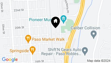 Map of 1021 19th Street, Paso Robles CA, 93446