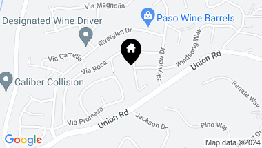 Map of 1599 Stormy Way, Paso Robles CA, 93446